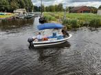 Leuke sloep 4.30 m. - yamaha 15 pk - kanteltrailer, Watersport en Boten, Ophalen, 10 tot 30 pk, Zo goed als nieuw, 3 tot 6 meter