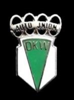 D.K.W. pin met opengewerkte ringen, Verzamelen, Speldjes, Pins en Buttons, Verzenden, Nieuw, Transport, Speldje of Pin