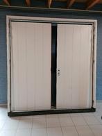 Houten garagedeuren incl kozijn, Ophalen, Gebruikt, Garagedeur, Hout
