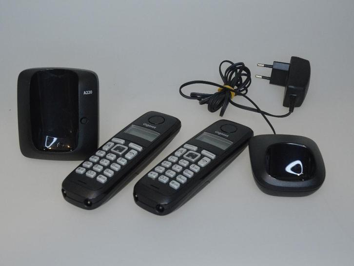 Siemens Gigaset A220 DUO (1 lader ontbreekt), Telecommunicatie, Vaste telefoons | Handsets en Draadloos, Zo goed als nieuw, 2 handsets