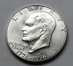 **  Zeer Mooie One Dollar Eisenhower 1776-1976 - ZILVER  **, Verzenden, Noord-Amerika, Losse munt, Zilver
