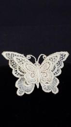 Broche VLINDER v Brussels KANT ~ Butterfly / Papillon BROCHE, Ophalen of Verzenden, Nieuw, Klos(sen)