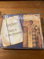 Rachmaninov - Vespers / Liturgy of St. John Chrysostom (3cd), Cd's en Dvd's, Verzenden, Classicisme, Zo goed als nieuw, Orkest of Ballet
