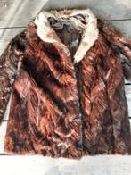 Echte bontjas nerts, Ophalen of Verzenden, Zo goed als nieuw, Maat 42/44 (L), Bruin