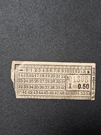 Oude Tram Ticket Brussel - 0.50 Euro, Verzamelen, Spoorwegen en Tramwegen, Ophalen of Verzenden, Gebruikt