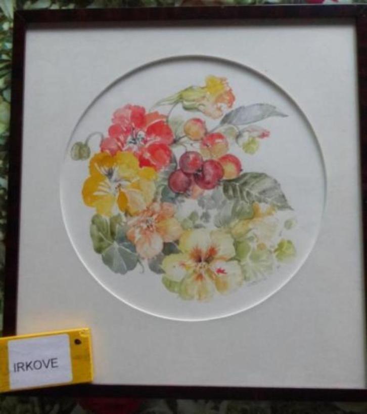 AQUAREL * STILLEVEN MET OOST INDISCHE KERS *, Antiek en Kunst, Kunst | Schilderijen | Klassiek, Verzenden