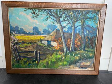 OLIEVERFSCHILDERIJ VAN M. VAN HOPPE. beschikbaar voor biedingen