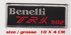 Benelli TRK 502 en TRK 502 X patch opnaaiembleem, Motoren, Verzenden, Nieuw