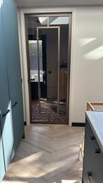 Bronsen metallic deur met brons glas, Doe-het-zelf en Verbouw, Deuren en Horren, Ophalen of Verzenden