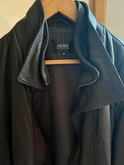 Arma lams lederen jas dik leer L, Kleding | Heren, Jassen | Winter, Ophalen of Verzenden