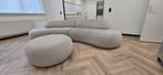 LoungeBank Soul Beige Stof, Huis en Inrichting, Banken | Bankstellen, Ophalen, 100 tot 125 cm, Lounge, Hoekbank