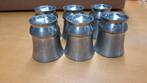 Set van 6 vintage tinnen borrelbekers | Soltauer Zinn, Ophalen of Verzenden