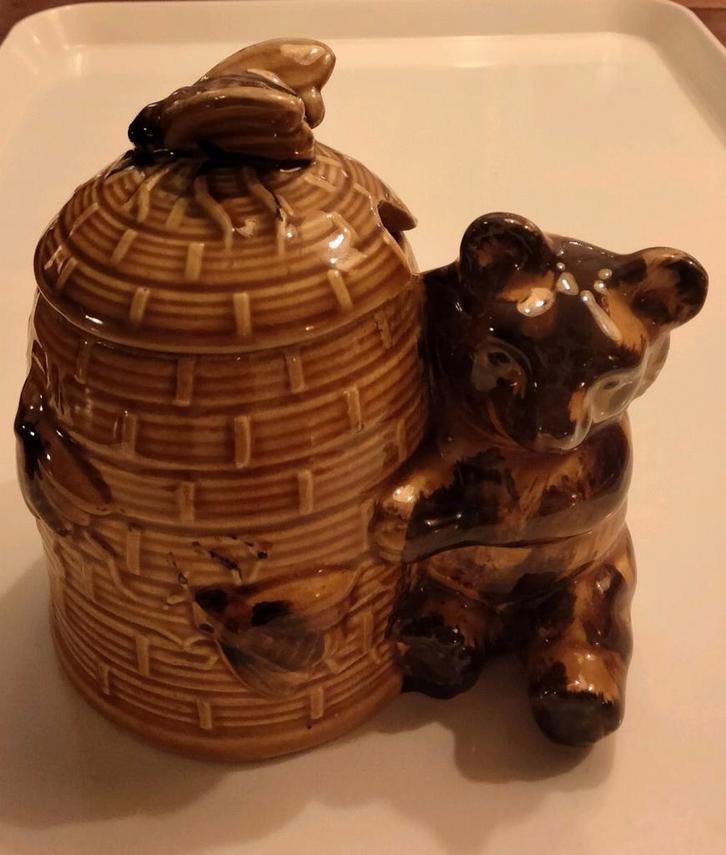 Leuk honingpotje met beer, Huis en Inrichting, Keuken | Servies, Gebruikt, Ophalen of Verzenden