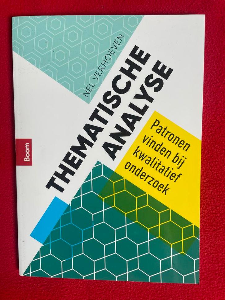 Thematische Analyse - Nel Verhoeven, Boeken, Studieboeken en Cursussen, Zo goed als nieuw, HBO, Gamma, Ophalen of Verzenden