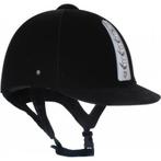 Zwarte fluwelen Horka Hawk cap met strass maat 57, Dames, Dressuur, Nieuw, Ophalen of Verzenden