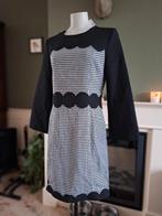 Caroline Biss jurk nieuw zwart wit schulp jurk 38 Gratis V., Maat 38/40 (M), Verzenden, Zwart, Nieuw