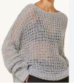 By Aylin Koenig blauwe opengewerkte trui mt S oversized, Ophalen, Blauw, Maat 36 (S), Zo goed als nieuw