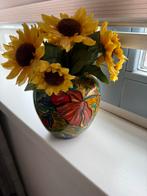 Vaasje met zonnebloemjes, Huis en Inrichting, Woonaccessoires | Kunstplanten en Kunstbloemen, Ophalen, Zo goed als nieuw