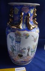 GROTE CHINESE VAAS * Met Chrysanten Decor *, Antiek en Kunst, Verzenden