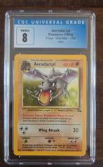 CGC 8 Aerodactyl - Fossil Unlimited - Holo, Ophalen, Zo goed als nieuw, Losse kaart, Foil