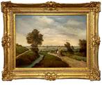 Landelijk genre schilderij door Hermann Schäfer, Ophalen