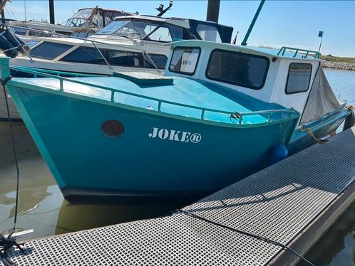 Stalen kajuitboot met ingebouwde motor, Watersport en Boten, Motorboten en Motorjachten, Gebruikt, Staal, 6 tot 9 meter, Benzine