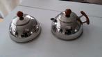 theepot met suikerpot D.E.  vintage retro brocante, Verzamelen, Blikken, Ophalen, Zo goed als nieuw, Overige, Douwe Egberts