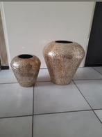 Mooi vazen van colmore mozaïek champagne goud, Huis en Inrichting, Woonaccessoires | Vazen, Overige materialen, Overige kleuren