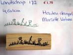 Landschap 172 Houten stempel, Ophalen of Verzenden, Gebruikt, Houten stempel