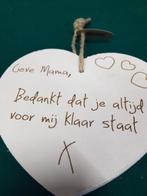 houten hart met tekst, Ophalen of Verzenden, 'T Olde Gre-j, Info@toldegrej.nl, Endepoelstraat 20f Didam