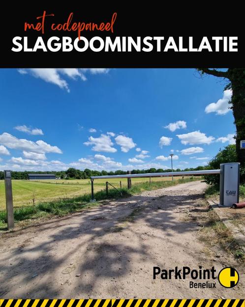 Slagboominstallatie, Tuin en Terras, Tuinhekken en Hekwerk, Nieuw, Tuinhek, Aluminium, Ophalen of Verzenden