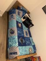 Steigerhout 1 persoonsbed met 2 uitschuif opberglade, Huis en Inrichting, Slaapkamer | Bedden, Ophalen, 90 cm, Eenpersoons, Beige