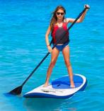 Air drive supboard 305x71x10 beginner, max 100 kg wit/blauw, Ophalen of Verzenden, Zo goed als nieuw