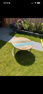 Industriële salontafel te koop, Ophalen, Zo goed als nieuw
