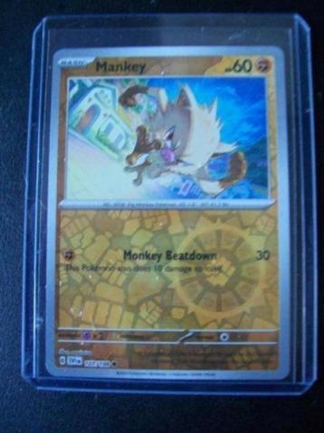 6323. Nieuwe Pokemon Kaart Glimmend MANKEY HP 60 (107/198)