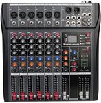 DX6 Professionele Mixer Sound Board Console 6 Kanaals Interf, Ophalen of Verzenden, Zo goed als nieuw, Studiomicrofoon, Draadloos