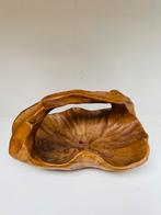 Vintage houten schaal met handvat ‘ Burl ‘, Ophalen of Verzenden