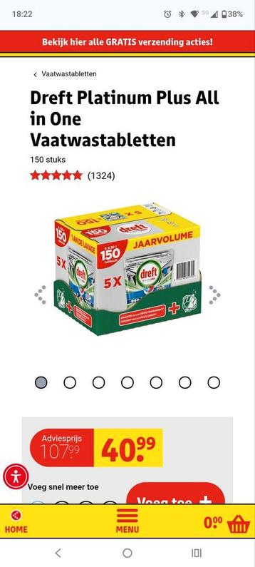 Dreft Vaatwasmiddel capsules 284 stuks beschikbaar voor biedingen
