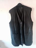 zwarte leren vest / singlet maat 44, Kleding | Heren, Overige Herenkleding, Ophalen of Verzenden, Nieuw