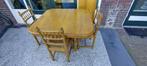 Gratis eiken tafel, Huis en Inrichting, Tafels | Eettafels, Ophalen, Gebruikt, 100 tot 150 cm, 50 tot 100 cm