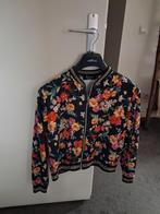 Nieuw zwart gebloemd bomber jack / jasje - maat S / M, Ophalen of Verzenden, Nieuw, Maat 48/50 (M), Zwart