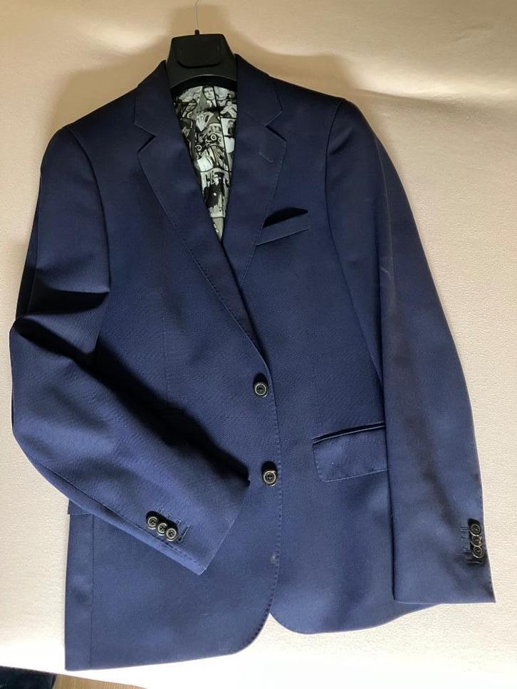 50% nu!4ply wol colbert blauw 46/48 slimfit Gilmore & Hedges, Kleding | Heren, Kostuums en Colberts, Gedragen, Maat 46 (S) of kleiner