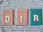 3x paspoorthoes letter D, I en R, Ophalen of Verzenden, Zo goed als nieuw, Zwart