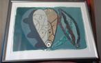 zeefdruk Piet Warffemius 'latmul' ingelijst (1991), Antiek en Kunst, Kunst | Litho's en Zeefdrukken, Ophalen