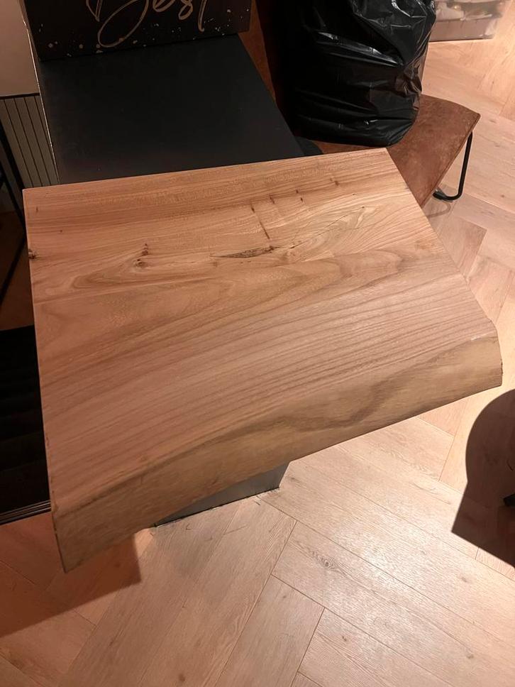 Boomstam blad met natuurlijke rand, Huis en Inrichting, Woonaccessoires | Spiegels, Zo goed als nieuw, 50 tot 75 cm, Minder dan 100 cm