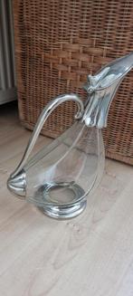 Vintage Waterkan/Wijnschenker met Zilver, Ophalen of Verzenden