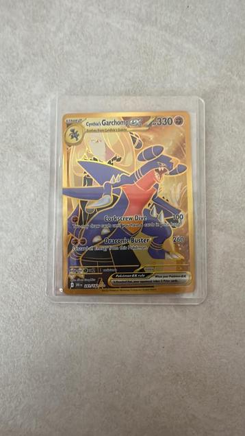 Cynthia’s Garchomp EX - Full Art Gold (241/182) beschikbaar voor biedingen