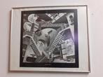 Escher print 50 x 60 cm lijst retro Relativiteit juli 1953, Gebruikt, 50 tot 75 cm, ?, Print