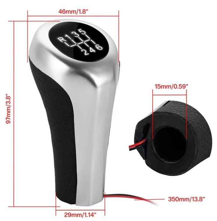 Pookknop BMW Zilver Met Verlichting Led (WIT), Auto diversen, Auto-accessoires, Nieuw, Ophalen of Verzenden