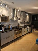 Grijze keuken met granieten blad & Bosch vaatwasser, Huis en Inrichting, Keuken | Complete keukens, Ophalen, Gebruikt, Grijs, Graniet of Steen